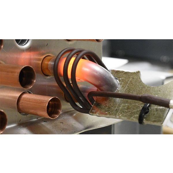 Induction Heater for Copper Exchanger Pipes Brazing